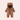 Newborn Baby Bear Outfit With Fold-Over Mittens and Footies